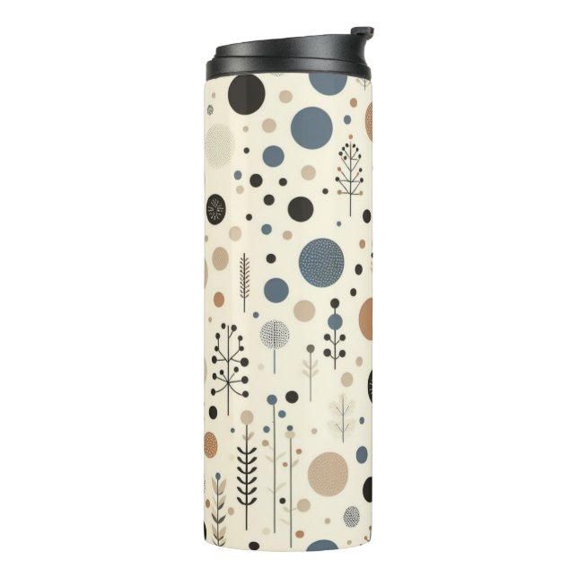 Abstract Woodland Thermal Tumbler (Rotated Left)