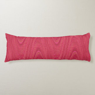 Abstract Woven Threads, Pink Body Pillow