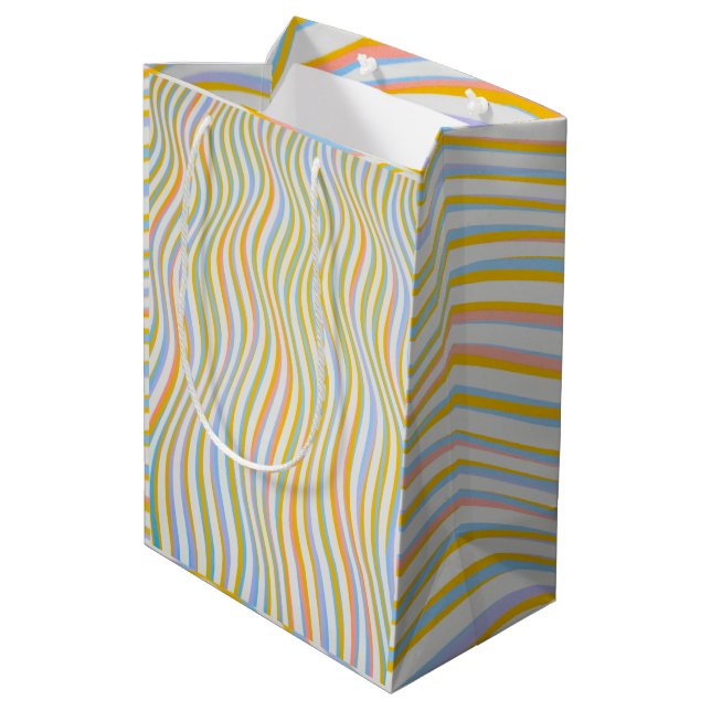 Abstract Wraps 7 Medium Gift Bag (Back Angled)