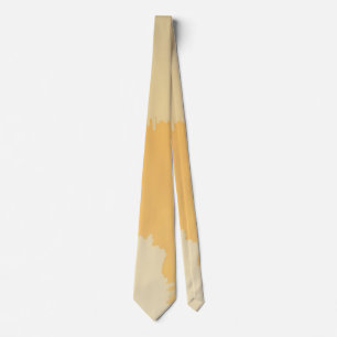 Abstract Yellow and Cream Paint Strokes  Tie
