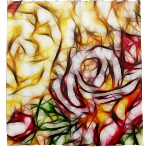 Abstract Yellow Light Rose Artistic Floral Glow