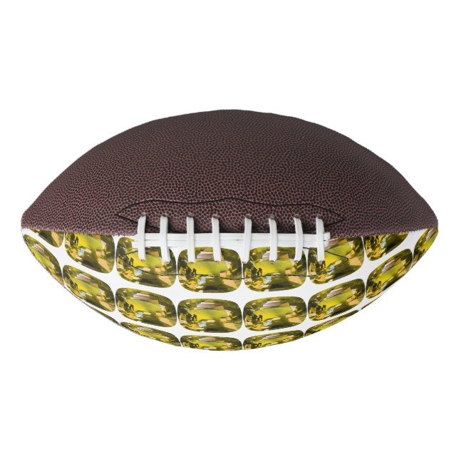 Abstract Yellow Pattern Football (Front)