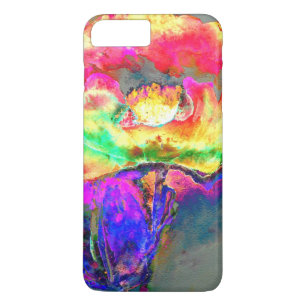 Abstract yellow pink watercolor floral painting iPhone 8 plus/7 plus case