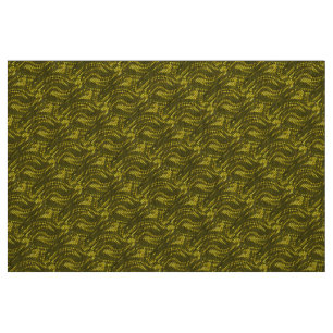 Abstract yellow Swirl Pattern Fabric