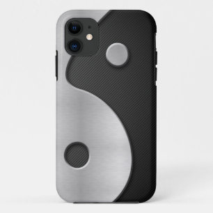 Abstract Yin Yang Carbon and Metal 4G Case