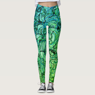 Abstract Yoga Pants