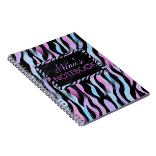 Abstract Zebra Stripes Notebook
