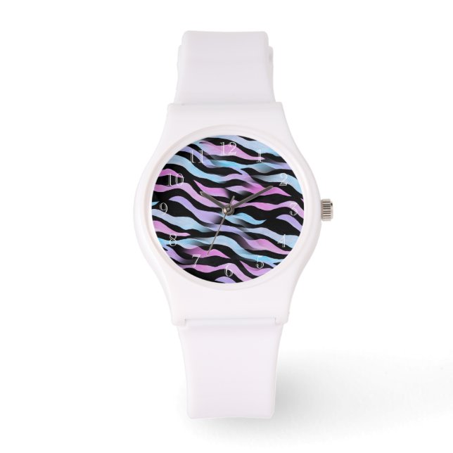 Abstract Zebra Stripes Watch (Front)