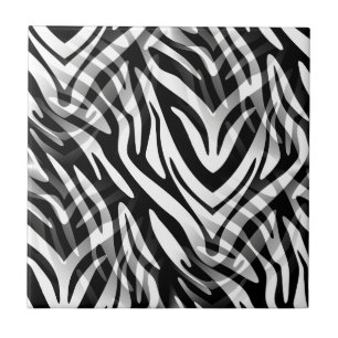 Abstract Zebra Tile