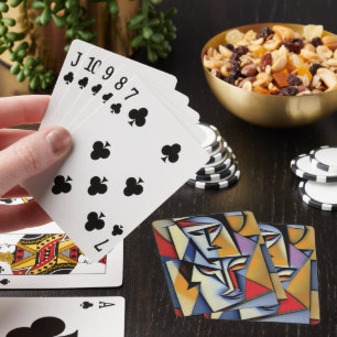 Abstract Zen Cubist Playing Cards