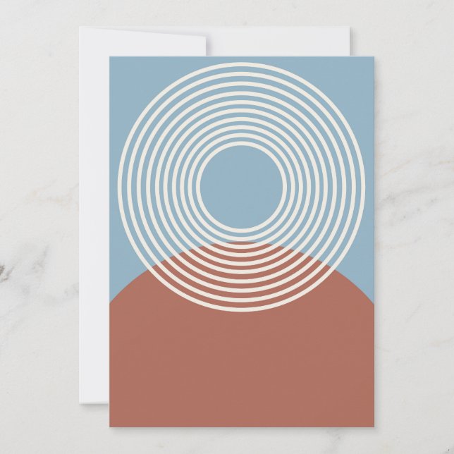 Abstract Zen minimalist artwork Holiday Card (Front)