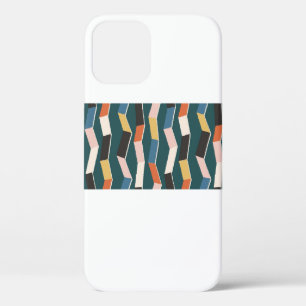 Abstract zig zag seamless pattern,hand painted irr iPhone 12 case
