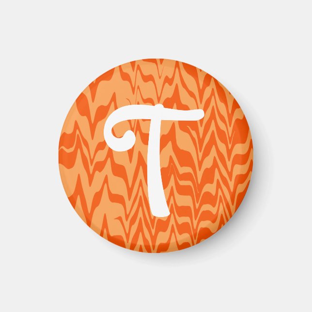 Abstract ZigZag Swirl Magnet (Front)