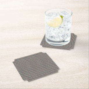 Abstract Zigzag Texture Pattern Design 1311 Paper Coaster