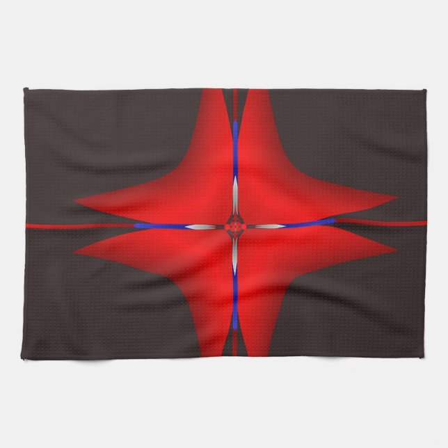 Abstractapax A 11_2014, Abstract Art Kitchen Towel (Horizontal)