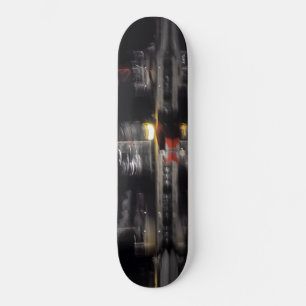 abstracted photograph, boats skateboard
