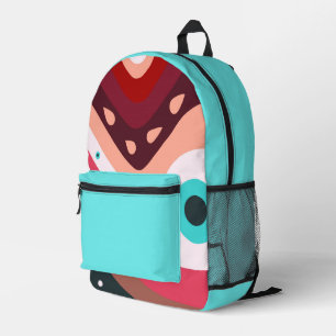 Abstracted Printed Backpack