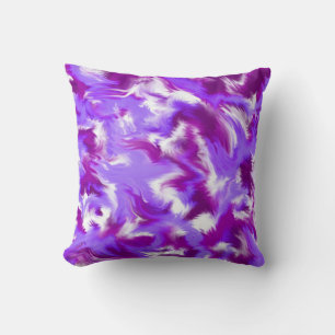 Abstracted purple  throw pillow