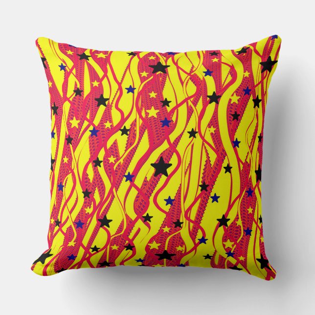 Abstracted Throw Pillow (Front)