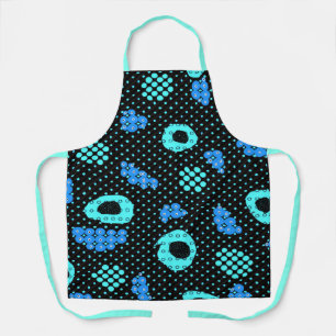 Abstracted turquoise apron