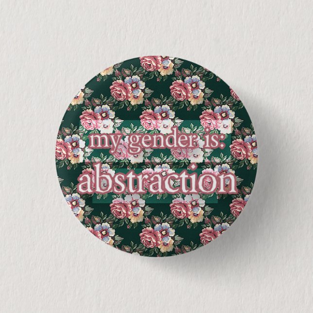 abstraction 1 inch round button (Front)