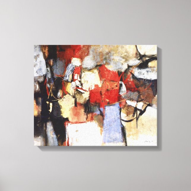 Abstraction 58 1964 0008 by Jose T Joya Canvas Print (Front)