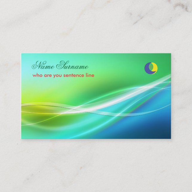 abstraction beau carte de visite (Devant)