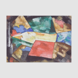 Abstraction Blue Yellow & Green by Marsden Hartley Tissue Paper