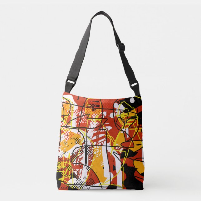 abstraction crossbody bag (Front)