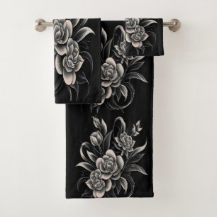 Abstraction Encapsulated Bath Towel Set