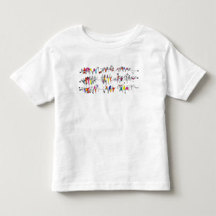 Abstraction from undulating lines toddler t-shirt