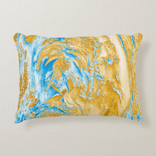 Abstraction: image in beautiful colours, in soft b accent pillow