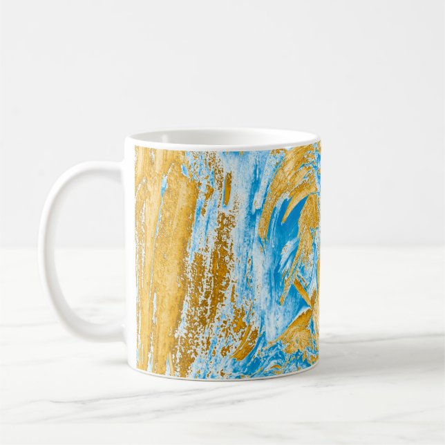 Abstraction: image in beautiful colours, in soft b coffee mug (Left)