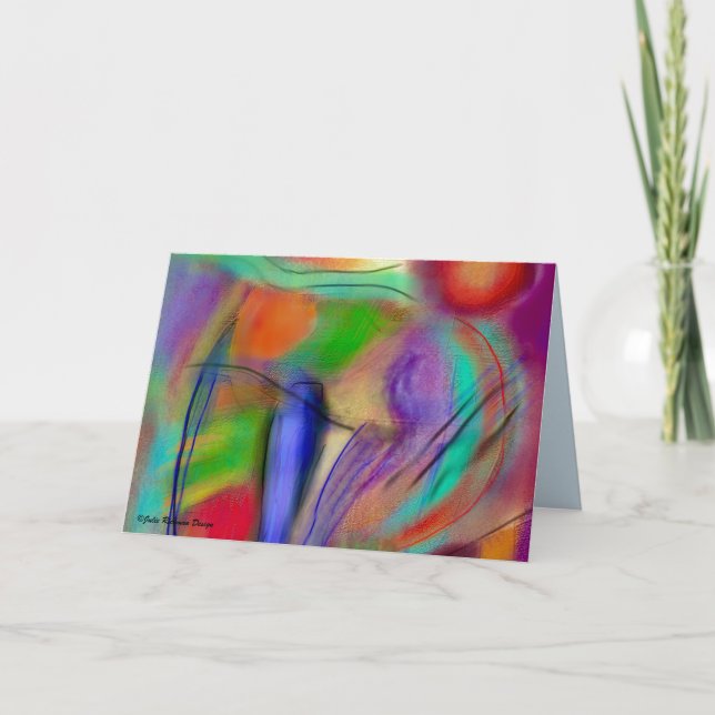 Abstraction in romantic Card (Front)