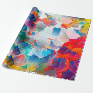 Abstraction oil painting. Creative design backgrou Wrapping Paper
