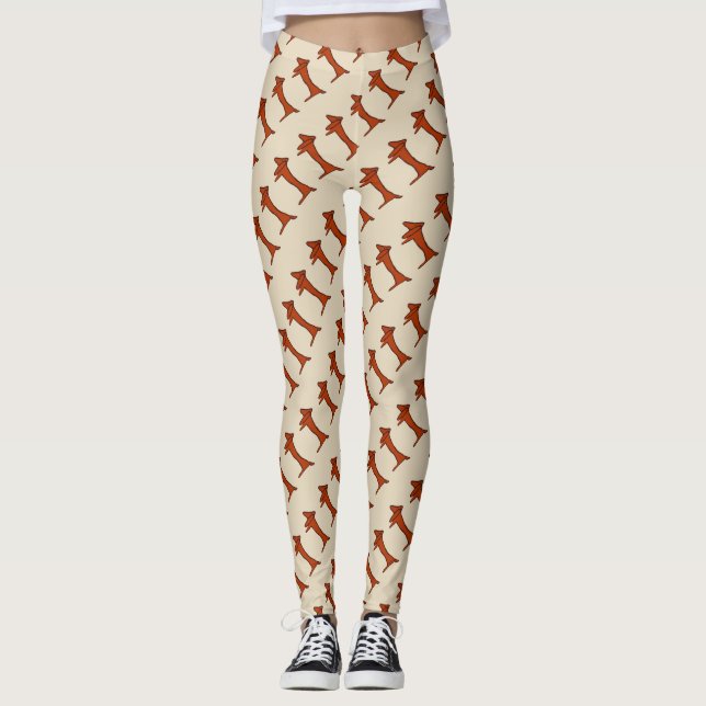 Abstracts Dachshund style, Leggings (Front)