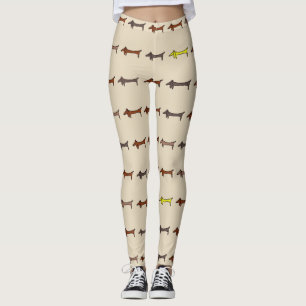 Abstracts Dachshund style, Leggings