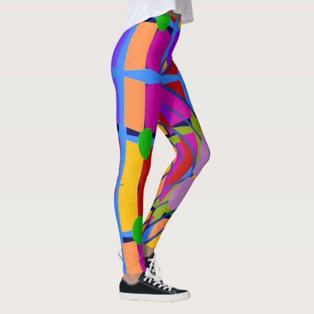 Abstracts Shapes Matisse style, Leggings (Right)