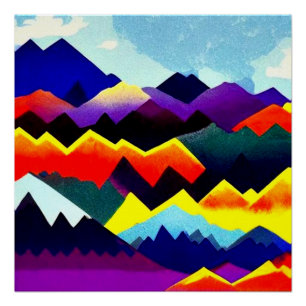 Abstractum Landscape 20 Poster