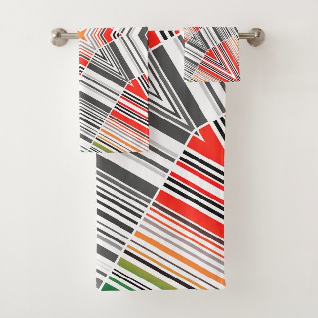 Abstrait à rayures à rayures rayées ethno triba (En situation)