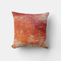 Abstrait Art Moderne Lancer Oreiller Orange Crème 