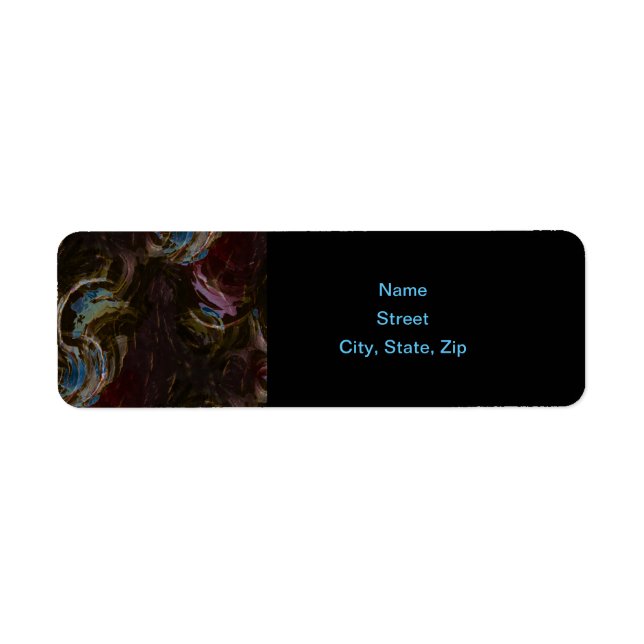 Abstrait atomique noir rétro (Devant)