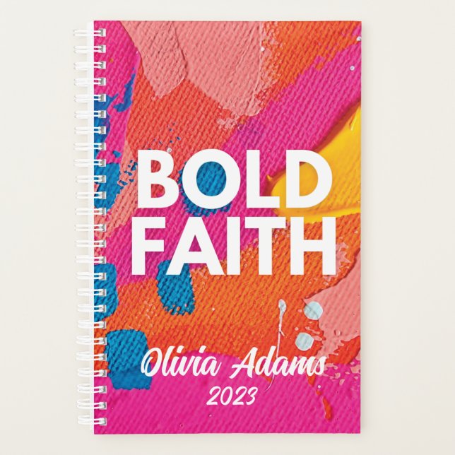 Abstrait Bold Faith hebdomadaire mensuelle 2023 Pl (Devant)