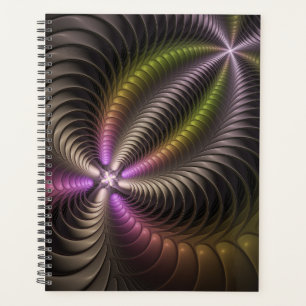 Abstrait brillant Trippy coloré 3D Fractal Art