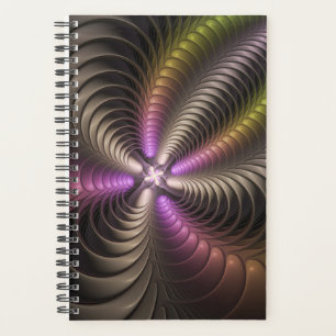 Abstrait brillant Trippy coloré 3D Fractal Art
