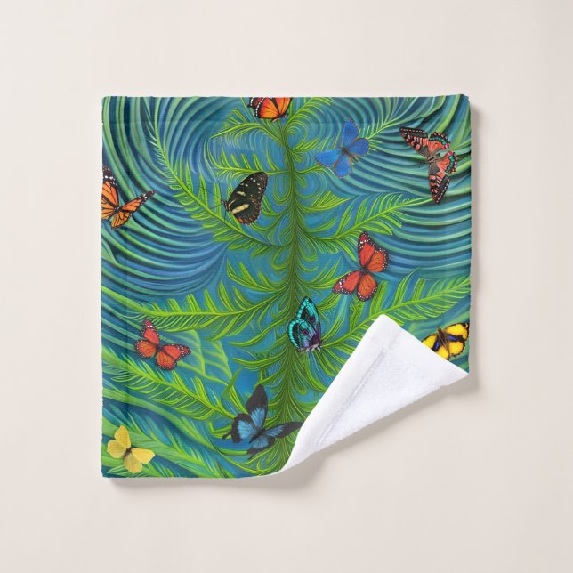 Abstrait Butterfly Dream Garden (Gant de toilette)