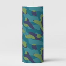 Abstrait Caméléon Bleu Vert et Sarcelle