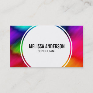 Abstrait coloré Rainbow Tie Dye Cartes de visite
