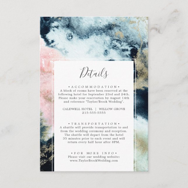 Abstrait - Détails du Mariage céleste Carte de boî (Devant)
