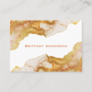 Abstrait d'or do-it-yourself Carte de visite